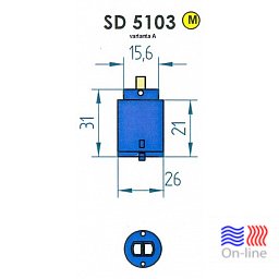 Obrázek pro produkt vnitřní mechanismus GEOS BEST (25mm) na studenou vodu